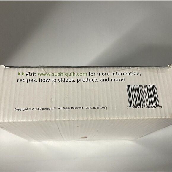 SUSHIQUIK ~ Easy Sushi Rice Maker ~ Perfect Sushi In 4 Steps NEW - Picture 2 of 2